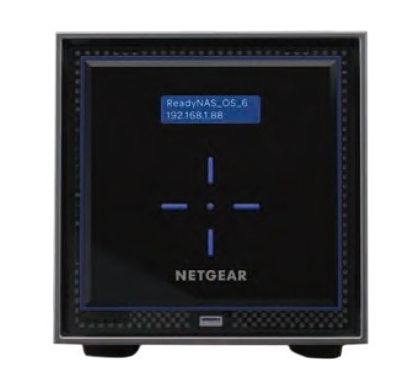 NETGEAR ReadyNAS RN424E4 4 x Total Bays SAN/NAS Storage System - Desktop FrontMaximum