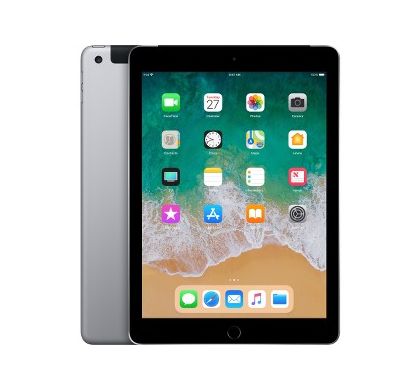 APPLE iPad Tablet - 24.6 cm (9.7") -  A10 Quad-core (4 Core) - 128 GB - iOS 11 - 2048 x 1536 - Retina Display, In-plane Switching (IPS) Technology - 4G - GSM, CDMA2000 Supported - Space Gray
