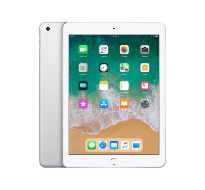 APPLE iPad Tablet - 24.6 cm (9.7") -  A10 Quad-core (4 Core) - 128 GB - iOS 11 - 2048 x 1536 - Retina Display, In-plane Switching (IPS) Technology - Silver