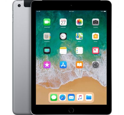 APPLE iPad Tablet - 24.6 cm (9.7") -  A10 Quad-core (4 Core) - 32 GB - iOS 11 - 2048 x 1536 - Retina Display, In-plane Switching (IPS) Technology - 4G - GSM, CDMA2000 Supported - Space Gray