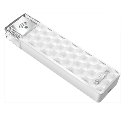 SANDISK Connect 200 GB USB 2.0 Flash Drive - White - Wireless LAN