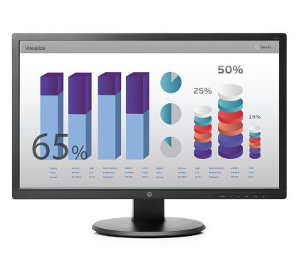HP V243 61 cm (24") LED LCD Monitor - 16:9 FrontMaximum