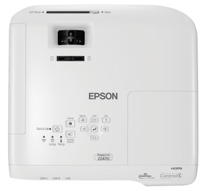 EPSON PowerLite 2247U DLP Projector - 1080p - HDTV - 16:10 TopMaximum