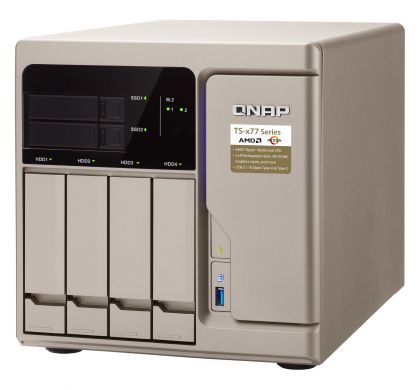 QNAP TS-677 6 x Total Bays SAN/NAS Storage System - Tower TopMaximum