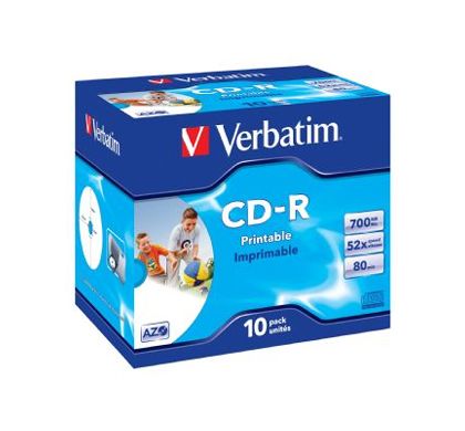 41920 VERBATIM CD Recordable Media - CD-R - 52x - 700 MB - 10 Pack Jewel Case