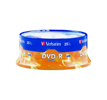 Verbatim DVD Recordable Media - DVD-R - 16x - 4.70 GB - 25 Pack Spindle