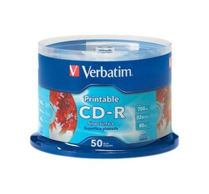 Verbatim CD Recordable Media - CD-R - 52x - 700 MB - 50 Pack Spindle