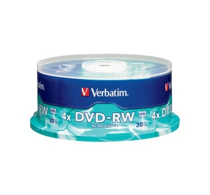 Verbatim DVD Rewritable Media - DVD-RW - 4x - 4.70 GB - 30 Pack Spindle