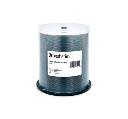 Verbatim 95253 CD Recordable Media - CD-R - 52x - 700 MB - 100 Pack Spindle