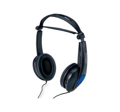 Kensington K33084 Wired Stereo Headphone - Over-the-head - Ear-cup - Black