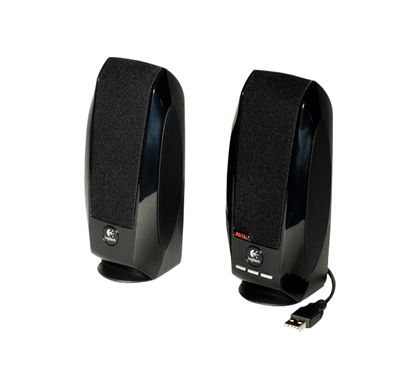 LOGITECH Z105 2.0 Speaker System - 1.2 W RMS - Black Left