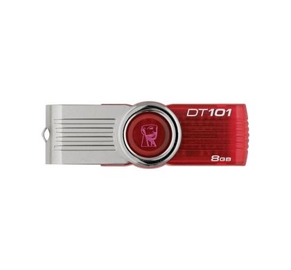 Kingston DataTraveler 101 G2 DT101G2/8GB 8 GB USB 2.0 Flash Drive - Red - 1 Pack