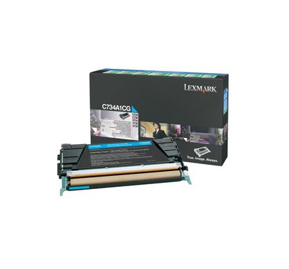 Lexmark C734A1CG Toner Cartridge - Cyan