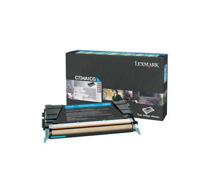 Lexmark C734A1CG Toner Cartridge - Cyan