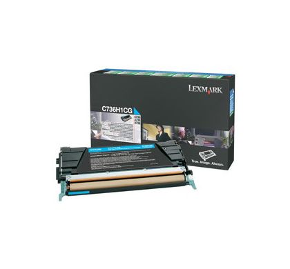 Lexmark C736H1CG Toner Cartridge - Cyan