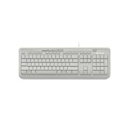 Microsoft 600 Keyboard - Cable Connectivity - White - Retail