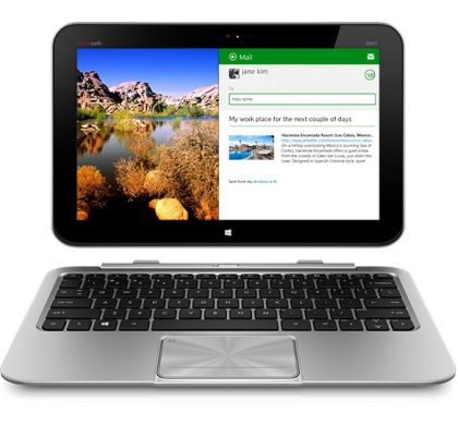 HP ENVY x2 11-g001tu C8C42PA 29.5 cm (11.6") Net-tablet PC - Wi-Fi - Intel Atom Z2760 1.80 GHz - LED Backlight - Metallic Silver - Multi-touch Screen 1366 x 768 HD Display - 2 GB RAM - 64 GB SSD - Intel Graphics Media Accelerator HD Graphics - Bluetooth - Front
