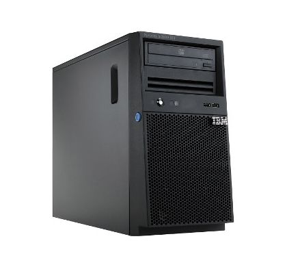 IBM System x 2582B2M Tower Server - 1 x Intel Xeon E3-1220V2 3.10 GHz - 1 Processor Support - 4 GB Standard/32 GB Maximum RAM - DVD-Reader - Serial ATA/300 RAID Supported Controller - Gigabit Ethernet Right