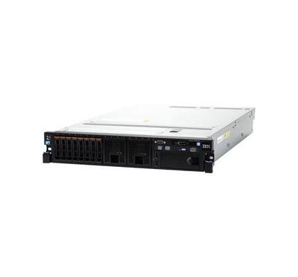 IBM System x 7915L2M 2U Rack Server - 1 x Intel Xeon E5-2680 2.70 GHz - 2 Processor Support - 8 GB Standard/96 GB Maximum RAM - Serial Attached SCSI (SAS) RAID Supported Controller - Gigabit Ethernet Left
