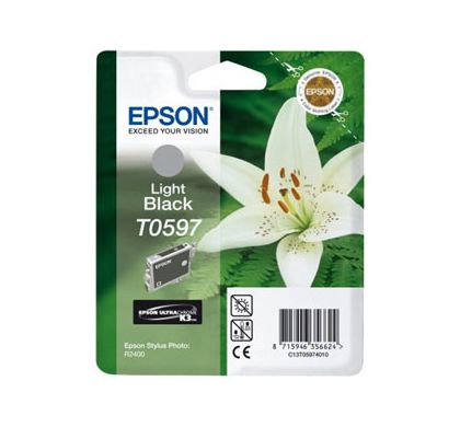 EPSON R2400 T0597 LIGHT BLACK INK