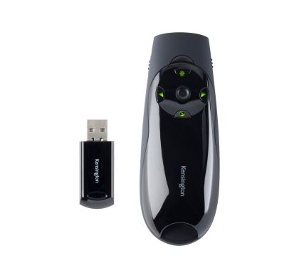 Kensington Presenter Expert Presentation Pointer - Laser - Wireless - 4 Button(s) - Black