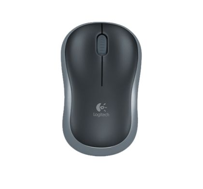 LOGITECH M185 Mouse - Laser - Wireless - Blue, Black