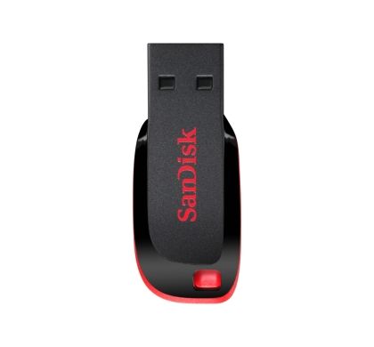 SanDisk Cruzer Blade 32 GB USB 2.0 Flash Drive - Black, Red
