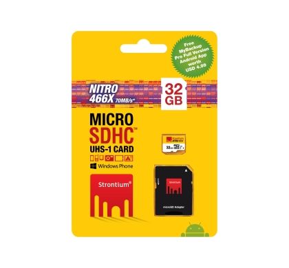 STRONTIUM 32GB microSD High Capacity (microSDHC) UHS-I - 466x SRN32GTFU1