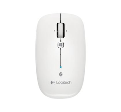 LOGITECH M557 Mouse - Optical - Wireless - White