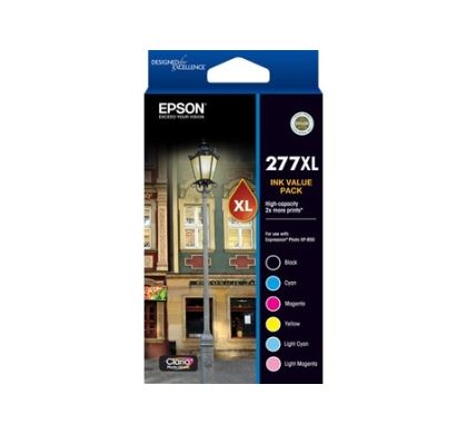 Epson 277XL Ink Cartridge - Black, Cyan, Magenta, Yellow, Light Cyan, Light Magenta