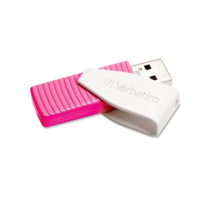 Verbatim Store 'n' Go Swivel 16 GB USB 2.0 Flash Drive - Hot Pink - 1 Pack