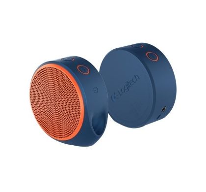 LOGITECH X100 Speaker System - Wireless Speaker(s) - Blue, Orange