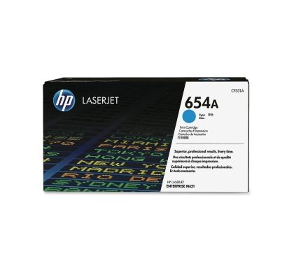 HP 654A Toner Cartridge - Cyan