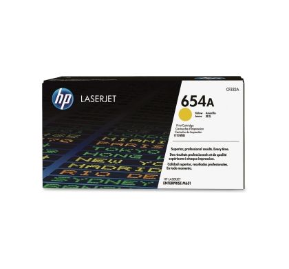 HP 654A Toner Cartridge - Yellow