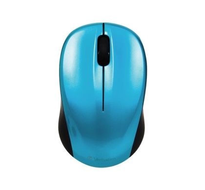 VERBATIM GO NANO 97668 Mouse - Optical - Wireless - 3 Button(s) - Caribbean Blue