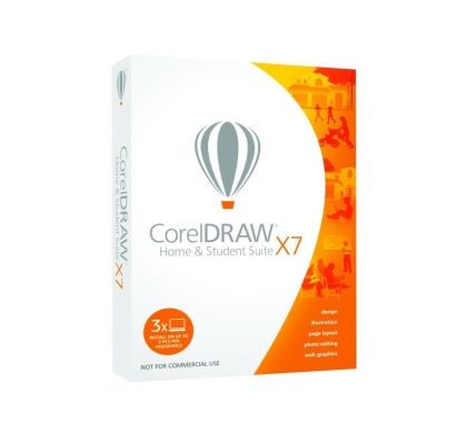 COREL DRAW X7 Home & Student - 3 PC in One Household
