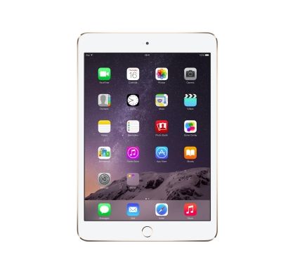 Apple iPad mini 3 MGYN2X/A 64 GB Tablet - 20.1 cm (7.9") - Retina Display, In-plane Switching (IPS) Technology - Wireless LAN - 4G - Apple A7 - Gold