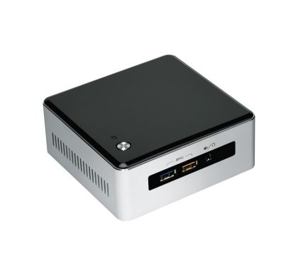 Intel NUC5i3RYH Desktop Computer - Intel Core i3 i3-5010U 2.10 GHz - Mini PC - Silver, Black