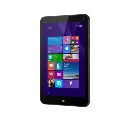 HP Stream 8 5801tw 32 GB Net-tablet PC - 20.3 cm (8") - In-plane Switching (IPS) Technology - Wireless LAN - Intel Atom Z3735G Quad-core (4 Core) 1.33 GHz - Black Licorice
