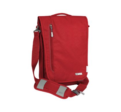 STM linear shoulder bag for 13" notebook - berry Front