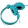 LASER Wired Stereo Headphone - Over-the-head - Ear-cup - Blue Top