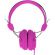 LASER Wired Stereo Headphone - Over-the-head - Ear-cup - Pink Front