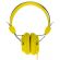 LASER Wired Stereo Headphone - Over-the-head - Ear-cup - Yellow Front