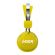 LASER Wired Stereo Headphone - Over-the-head - Ear-cup - Yellow Right