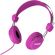 LASER Wired Stereo Headphone - Over-the-head - Ear-cup - Pink