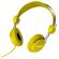 LASER Wired Stereo Headphone - Over-the-head - Ear-cup - Yellow